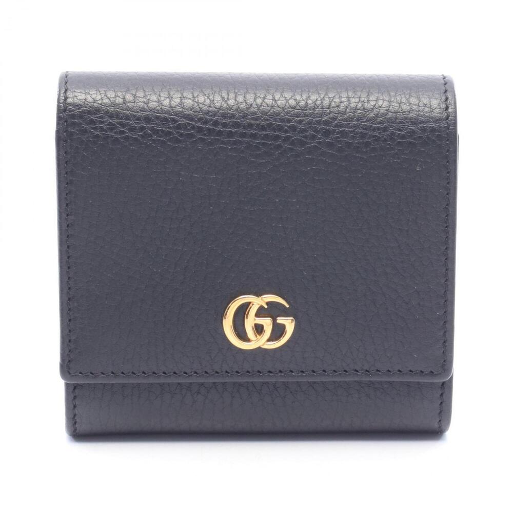 Gucci GG Marmont Bi-fold Wallet, Leather, Women's, Black